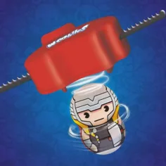 Wooblies Marvel paket iznenađenja sa lanserom 1kom slika 2