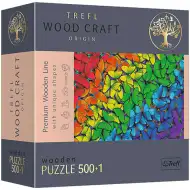 Wood Craft: Dugini leptiri drvene puzzle 500 + 1kom - Trefl