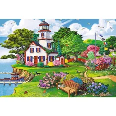 Wood Craft: Ljetna luka drvene puzzle 500+1 kom - Trefl slika 3