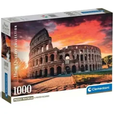 Zalazak sunca u Rimu 1000 komada HQC puzzle s posterom - Clementoni
