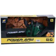 Zelena električna motorna pila sa zvukom i svijetlom