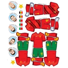 Zvijezde nogometa naljepnica bilježnica slika 4