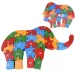ABC - 123 slonova drvena edukativna slagalica