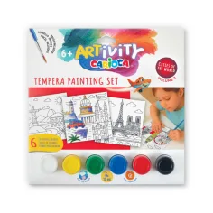 ARTivity Tempera komplet za slikanje 6 x 10 ml tempera boja - Europa - Carioca