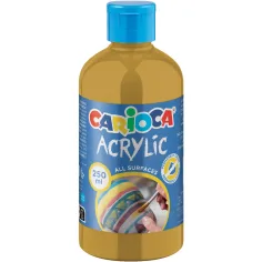 Akrilna boja zlatne boje 250 ml - Carioca