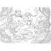 Ariel mala sirena 2 u 1, puzzle od 108 dijelova i bojanka 50x35 cm - Lisciani