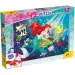 Ariel mala sirena 2 u 1, puzzle od 60 dijelova i bojanka 50x35 cm - Lisciani