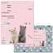 Ars Una: Cute Animals Tea Party - set od 10 pozivnica s motivom mačaka i kuvertama