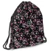 Ars Una: Pearl Blossom Black cvjetna torba za teretanu, sportska torba 37,5x46cm