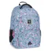 Ars Una: Pearl Blossom Blue cvjetni ergonomski školski ruksak, 33x45x24cm
