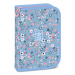 Ars Una: Pearl Blossom plava preklopna napunjena pernica 12,8x19,3x3,6 cm