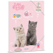 Ars Una: Slatke životinje – čajanka, mapa s gumicom s mačkama, veličina A4