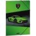 Ars Una: Zeleni Lamborghini fascikl s gumicom, veličina A4