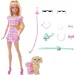 Barbie: Igrački set Modni duo s ljubimcem u ružičastoj boji - Mattel