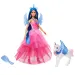 Barbie: Princeza s pegasom safir boje lutka s dodacima - Mattel