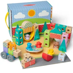 Blockables: Gradska drvena građevinska igračka - Melissa & Doug slika 2