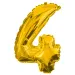 Brojni folija baloni zlatne boje – broj 4, 86 cm