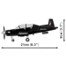 COBI: Beechcraft T-6 Texan II crna građevinska igračka (26626)