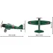 COBI: Mitsubishi A6M2 "Zero" lovački avion konstrukcijska igračka (5861)