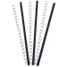 Crno-bijeli set od 50 papirnatih slamki