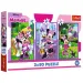 Disney: Minnie Mouse i prijatelji 3x80 komada puzzle - Trefl