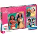 Disney+Princeze Supercolor 3x48 komada puzzle - Clementoni