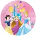 Disney+Princeze ružičasti papirnati tanjuri, set od 8 komada, 23 cm