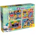 Disney Stitch 2 u 1 maxi 4x48-dijelni puzzle i bojanka 35x25 cm - Lisciani