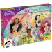 Disney princeze 2 u 1, puzzle od 24 dijelova i bojanka 35x25 cm - Lisciani