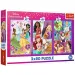 Disney+princeze+prijateljice+3x80+komada+puzzle+-+Trefl