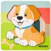 Drvena puzzle s motivom psa, 5 komada - Woodyland