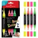 Faber-Castell: Black Edition Shake &amp; Paint dvostrani set markera u boji, 4 komada, vrhovi 3 mm i 1 mm