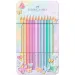 Faber-Castell: Sparkle set od 12 pastelnih drvenih bojica u metalnoj kutiji
