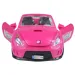 Fashion Sport Car: Ružičasti sportski automobil set sa svjetlom i zvukom, s helikopterom