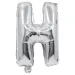 Folija balon u obliku slova u srebrnoj boji – slovo H 32 cm