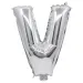 Folija balon u obliku slova u srebrnoj boji – slovo V 32 cm