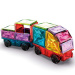 Geomag: Magnetic Tiles Gems vozila magnetske kocke, set od 24 komada