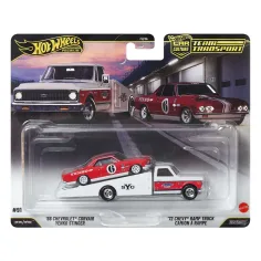 Hot Wheels: 72 Chevy Ramp Truck autotransporter i 66 Chevrolet Corvair model automobila 1/64 - Mattel