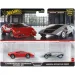 Hot Wheels Deluxe set malih automobila 2 komada Lamborghini Countach LP5000 QV i Lancia Stratos Zero - Mattel