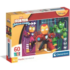 Iron Man i njegovi prijatelji 60-dijelna Supercolor slagalica - Clementoni slika 1