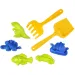 LENA: Set za pijesak s lopaticom i grabljama u mreži, 7-dijelni