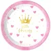 Little Princess set papirnatih tanjura, 8 komada, 20 cm