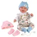 Llorens: 2 u 1 Tala i Talo 44cm novorođenčad s zvukom, s ružičastim i plavim dodacima.
