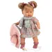Llorens: Alexandra 42 cm lutka s glasom u pletenom kaputu s šalom
