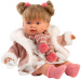 Llorens: Alexandra 42 cm plačuća lutka s dudom u životinjskoj odjeći