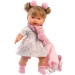Llorens: Alexandra, plačuća lutka visoka 42 cm s dudom u ružičastom kaputu
