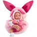 Llorens: Bimba novorođena beba s ružičastom nosiljkom s motivom zeca 35 cm