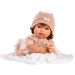 Llorens: Carla, 42 cm plačuća lutka s dudom i bijelim pokrivačem.