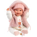 Llorens: Chloe, 38 cm plačuća lutka u ružičastom prsluku