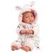 Llorens: Djevojčica beba u mekanoj pidžami s ušima zeca 31 cm